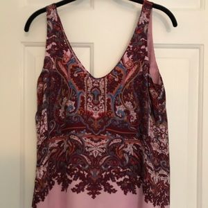 Jcrew Paisley silk tank top